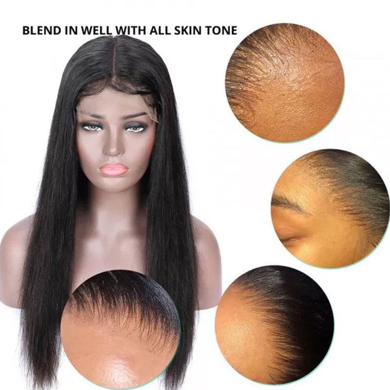 Straight 5x5 Closure Wig