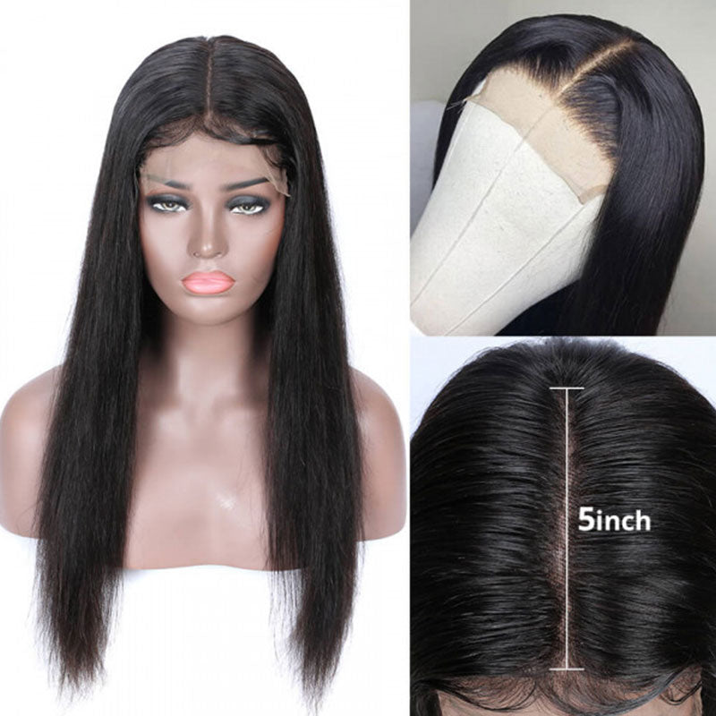 Straight 5x5 Closure Wig